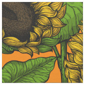 Sonnenblumen Stoff (Nahaufnahme)