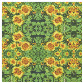 Sonnenblumen Stoff (Nahaufnahme)