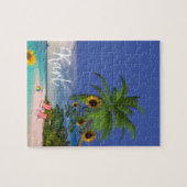 Sonnenblumen-Strand-Puzzles Puzzle (Horizontal)