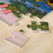 Sonnenblumen-Strand-Puzzles Puzzle (Seite)