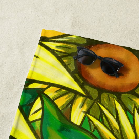 Sonnenblumen Strandtuch (Beispiel)