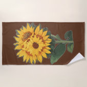 SONNENBLUMEN STRANDTUCH (Vorderseite)