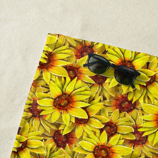 Sonnenblumen-Strandtuch Strandtuch (Beispiel)