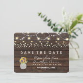 Sonnenblumen streichen Licht Altes Holz Save the D Date (Stehend Vorderseite)