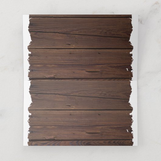 Sonnenblumen String Lights Rustische Hochzeit aus Platzkarte (Innenseite Aufgefaltet)