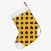 Sonnenblumen Strumpf Gold Weihnachts Strumpf Custo Großer Weihnachtsstrumpf (Rückseite (Hängend))