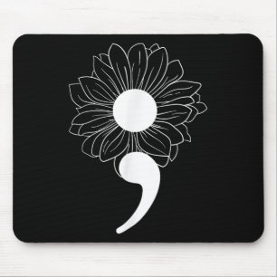 Sonnenblumen Suizid Awareness Shirt Psychische Ges Mousepad