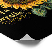 Sonnenblumen-Suizid-Bewusstsein Poster (Ecke)