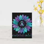 Sonnenblumen Suizidprävention Monat Karte (Gelbe Blume)