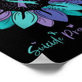 Sonnenblumen Suizidprävention Monat Poster (Ecke)