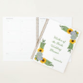 Sonnenblumen Sukkulents Mutter Braut Hochzeitsplan Planer (Anzeige)