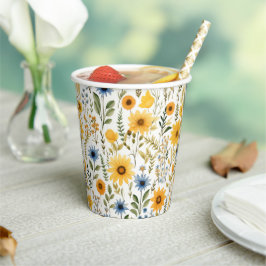 Sonnenblumen Summer Party Paper Cups Pappbecher