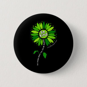 Sonnenblumen-Support-Warrior ist freundlich Mental Button