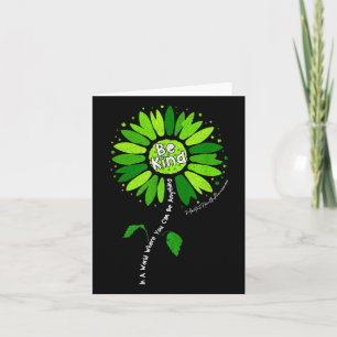 Sonnenblumen-Support-Warrior ist freundlich Mental Karte