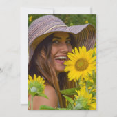 Sonnenblumen Süß 16 Einladung (Rückseite)