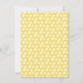 Sonnenblumen Süßes wie Bienendusche Einladung (Rückseite)