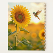 Sonnenblumen-Symbolik-Kalender Planer (Rückseite)