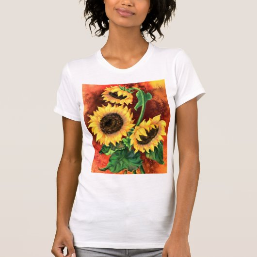 Sonnenblumen T - Shirt (Vorderseite)