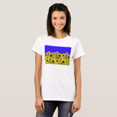 Sonnenblumen T - Shirt Ukraine Flaggenfarben - Unt (Vorne ganz)