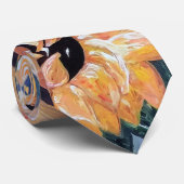Sonnenblumen Tal und Haut Krawatte (Gerollt)