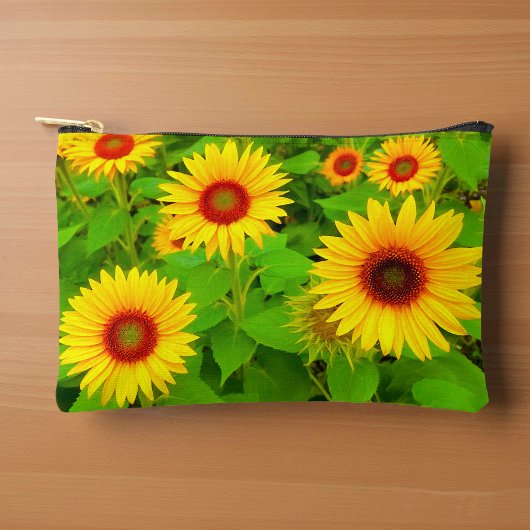 Sonnenblumen-Täschchen Zubehörtasche