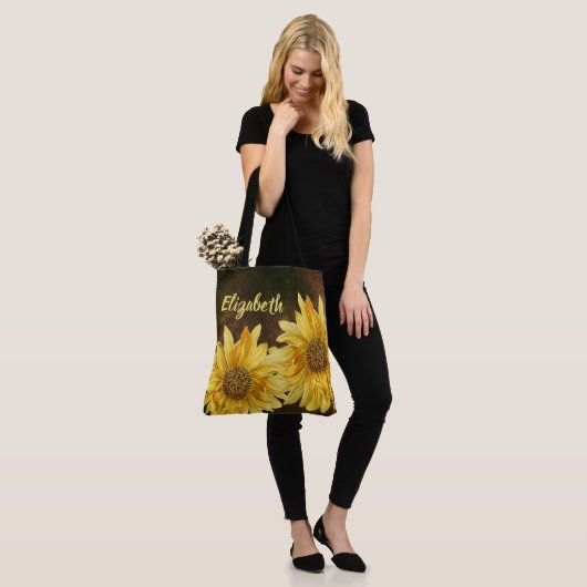 Sonnenblumen Tasche (Am Model)