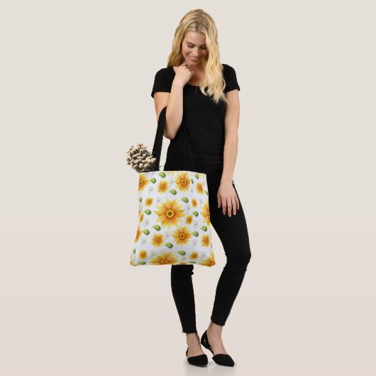 Sonnenblumen Tasche (Am Model)