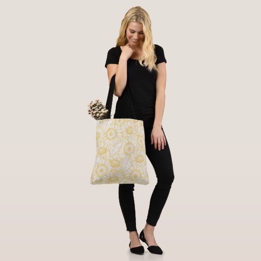Sonnenblumen Tasche (Am Model)
