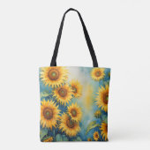 Sonnenblumen Tasche (Rückseite)
