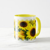 Sonnenblumen Tasse (VorderseiteRechts)