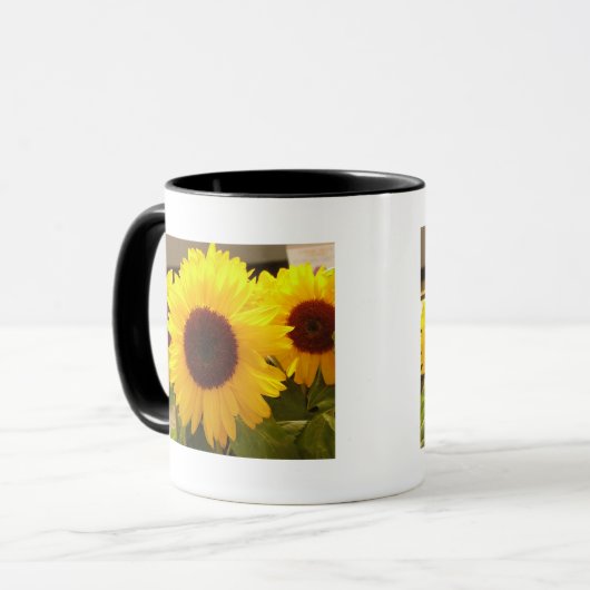 Sonnenblumen Tasse (Vorderseite Links)