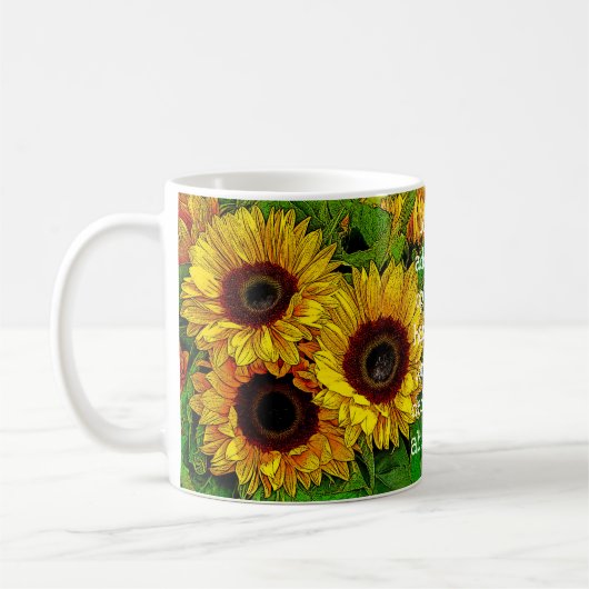 Sonnenblumen - Tasse (Links)