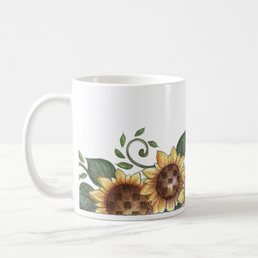 Sonnenblumen - Tasse (Links)