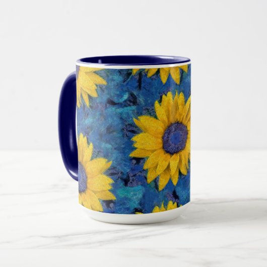 Sonnenblumen Tasse (Vorderseite Links)