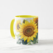 Sonnenblumen Tasse (Vorderseite Links)