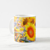 Sonnenblumen Tasse Foto Tasse (Vorderseite Links)
