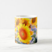 Sonnenblumen Tasse Foto Tasse (Mittel)