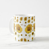 Sonnenblumen-Tasse Kaffeetasse (Vorderseite Links)