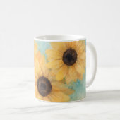 Sonnenblumen-Tasse Kaffeetasse (VorderseiteRechts)