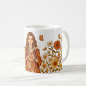 Sonnenblumen-Tasse Kaffeetasse (VorderseiteRechts)