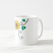 Sonnenblumen-Tasse Kaffeetasse (VorderseiteRechts)