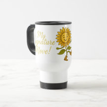 Sonnenblumen-Tasse „Sie hat Schwung & Sonnenschein