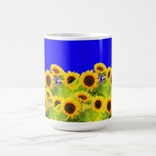 Sonnenblumen Tasse Ukraine Flaggenfarben (Mittel)