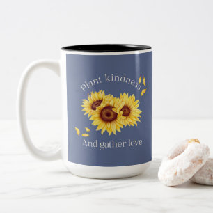 Sonnenblumen-Tasse Zweifarbige Tasse