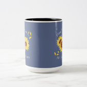 Sonnenblumen-Tasse Zweifarbige Tasse (Mittel)