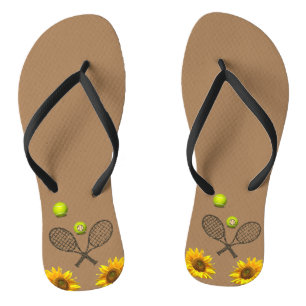 Sonnenblumen Tennis Flip Flops Badesandalen