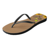 Sonnenblumen Tennis Flip Flops Badesandalen (Schrägansicht)