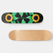 Sonnenblumen - Text hinzufügen / Farben - Sonnensc Skateboard (Horizontal)