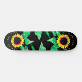 Sonnenblumen - Text hinzufügen / Farben - Sonnensc Skateboard (Horizontal)