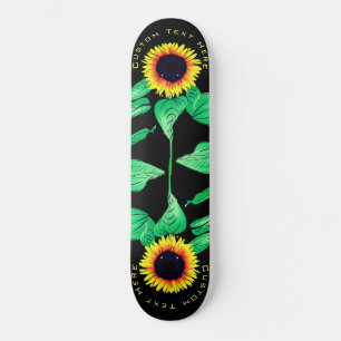 Sonnenblumen - Text hinzufügen / Farben - Sonnensc Skateboard